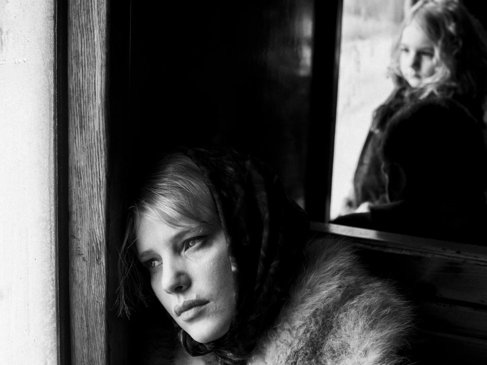 This image released by Amazon Studios shows Joanna Kulig in a scene from "Cold War." The film is nominated for an Oscar for best foreign language film. The 91st Academy Awards will be held on Sunday. (Amazon Studios via AP)