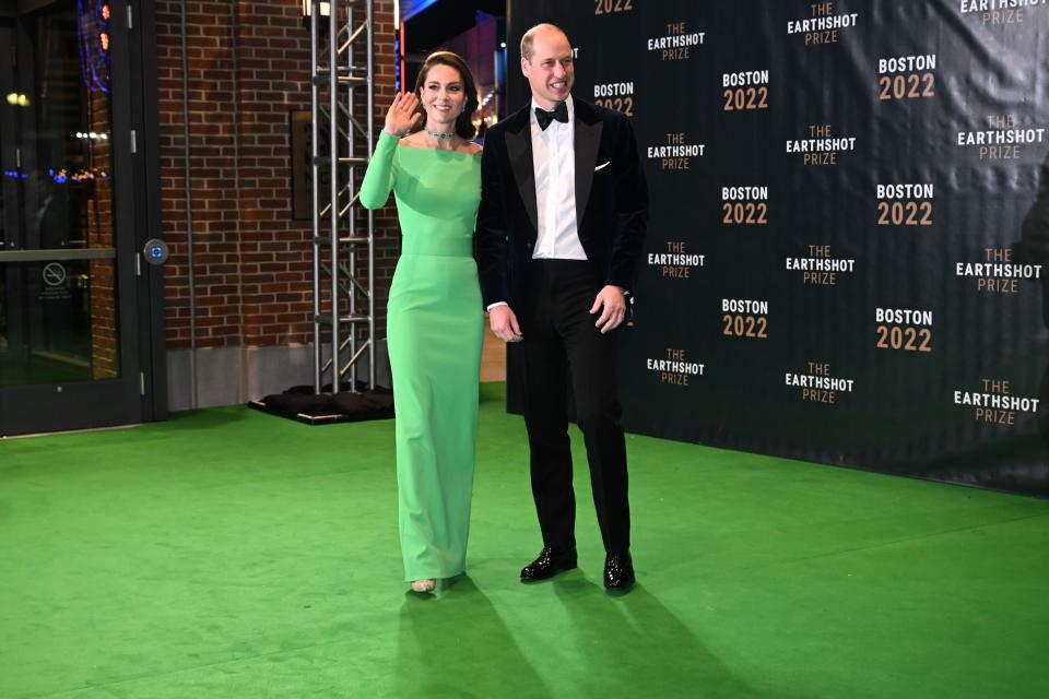 Britain's Prince William, Prince of Wales, and Catherine, Princess of Wales, attend the 2022 Earthshot Prize awards ceremony.