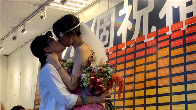 蔡英文政府推動同婚法案修法，最終讓台灣成為亞洲第一個同婚合法化的國家。（資料照）