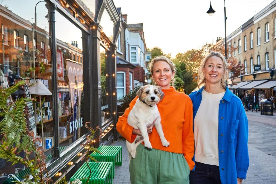 Claire Isherwood and Alice Churchward, founders of The Real Al Company, in E17 (Juliet Murphy)