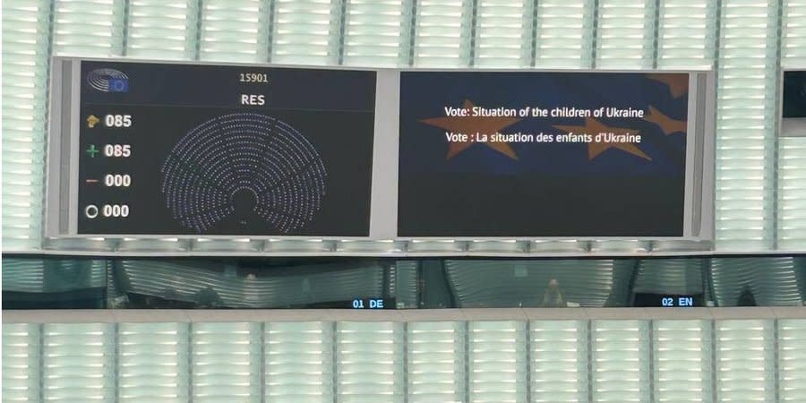The Parliamentary Assembly of the Council of Europe adopted a resolution calling for the deportation of Ukrainian children by Russia to be recognized as genocide