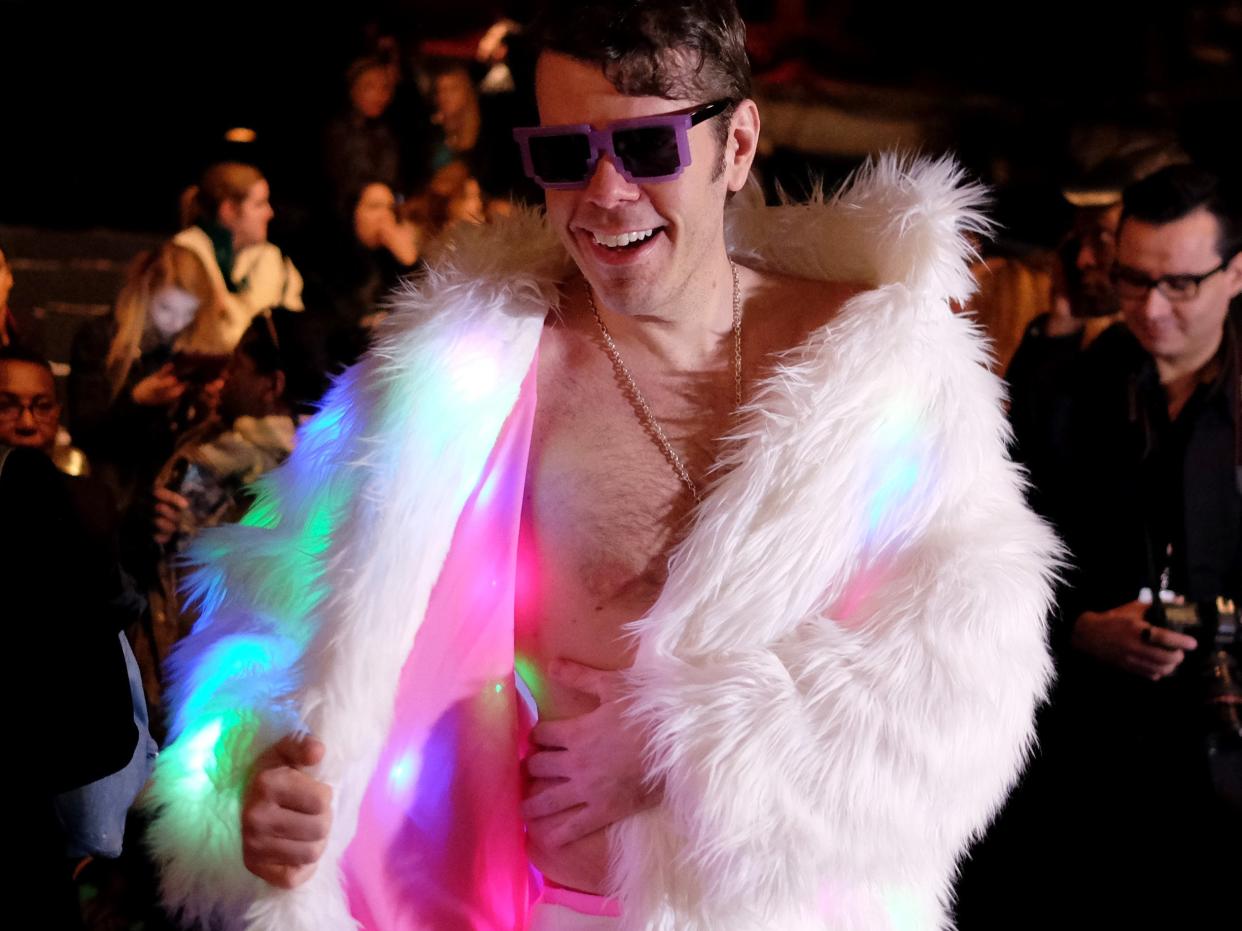 Perez Hilton, pictured  at New York Fashion Week in 2016 (Getty)
