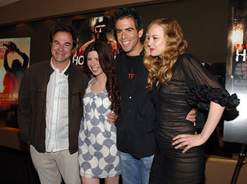 Roger Bart , Heather Matarazzo , Eli Roth and Bijou Phillips at a special New York screening of Hostel: Part II