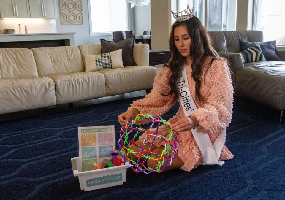 Kaiya Bates raised money to put together kits for every elementary classroom in the Pasco School District to give kids a constructive outlet to regulate their emotions and attend to their mental health.