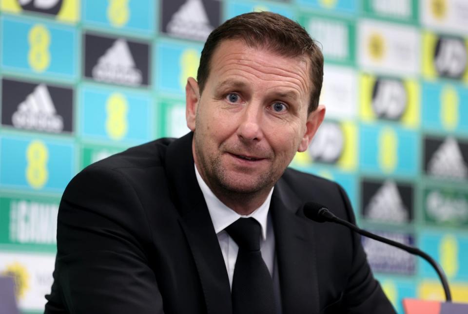 Northern Ireland manager Ian Baraclough retains the backing of the players, insists Jonny Evans (Liam McBurney/PA) (PA Wire)