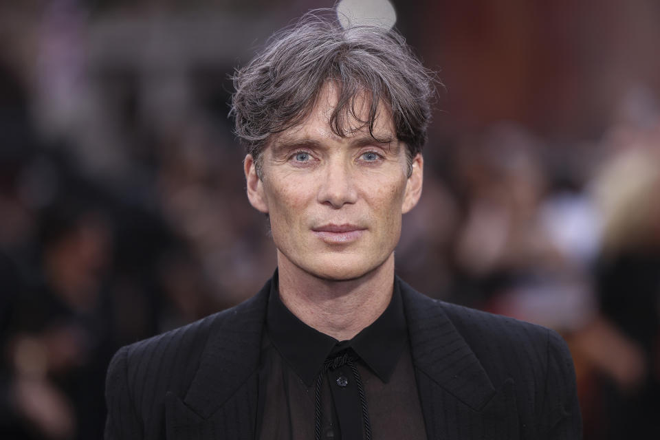 FILE - Actor Cillian Murphy poses at the "Oppenheimer" premiere, July 13, 2023, in London. Some of the words tied to this year's hottest topics were also among the most mangled when it came to saying them aloud, with stumpers ranging from the first name of “Oppenheimer” star Murphy to the singer SZA to the name of a sacred slab of sandstone used in the coronation of King Charles III. This year's lists of the most mispronounced words in the U.S. and Britain were released on Thursday, Dec. 7. (Vianney Le Caer/Invision/AP, File)