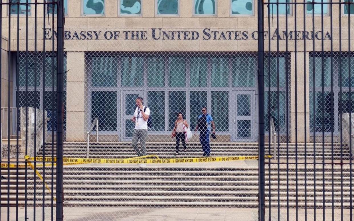 The syndrome gets its name from the location of the US Embassy in Cuba - Emily Michot/Miami Herald/Tribune News Service via Getty Images