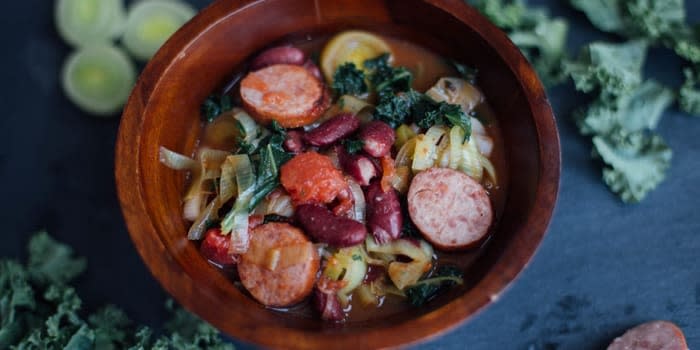 Portuguese kale soup 