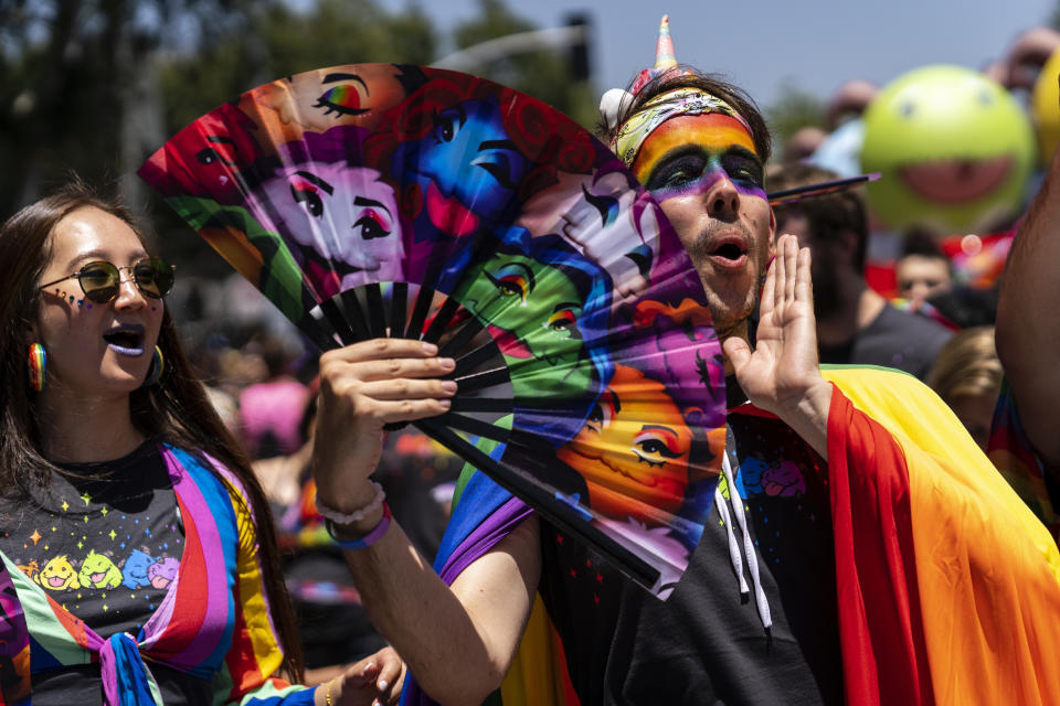 The 2019 Los Angeles Pride Parade in West Hollywood, California. (Photo: Ronen Tivony / SOPA Images/SOPA Images/LightRocket via Getty Images)