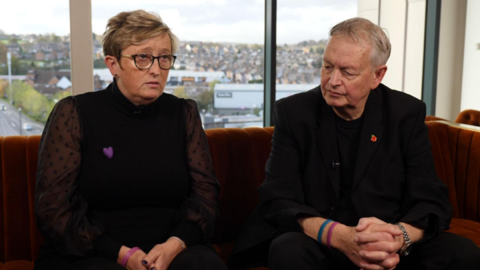 Alison Ward and Richard Spinks have said their daughter was ‘completely failed’ by Derbyshire Police (Sky News)