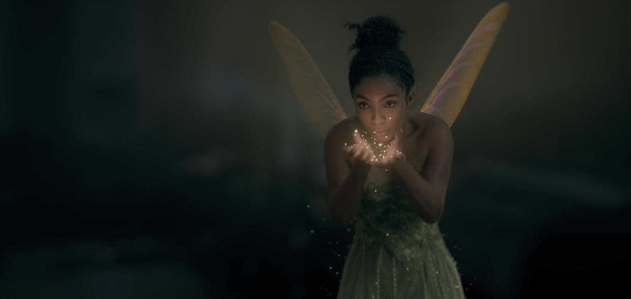 Yara Shahidi as Disney's first Black Tinkerbell in Peter Pan & Wendy. (Photo: Courtesy Disney+)