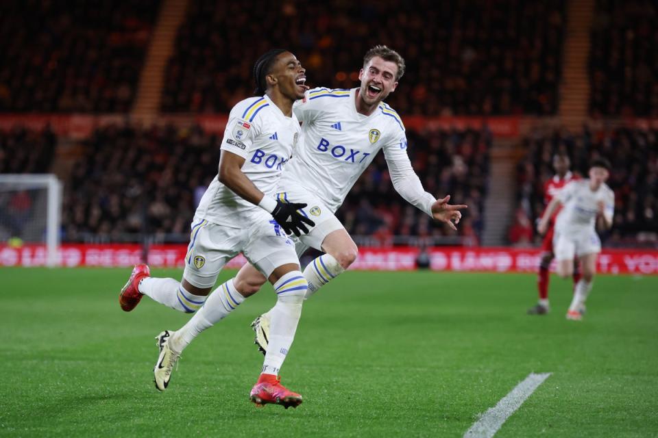 Leeds beat Middlesbrough in a crucial game on Monday night (Getty Images)