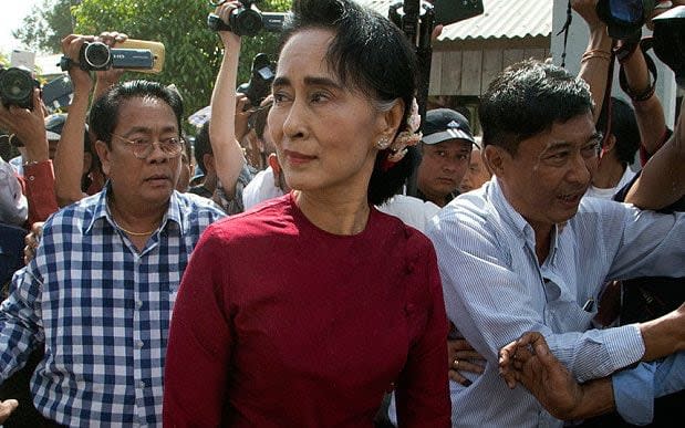 Aung San Suu Kyi was once seen as a beacon of hope for Myanmar but she has now been widely criticised, for refusal to speak out against violence committed by the military against the Rohingya - Mark Baker/Reuters