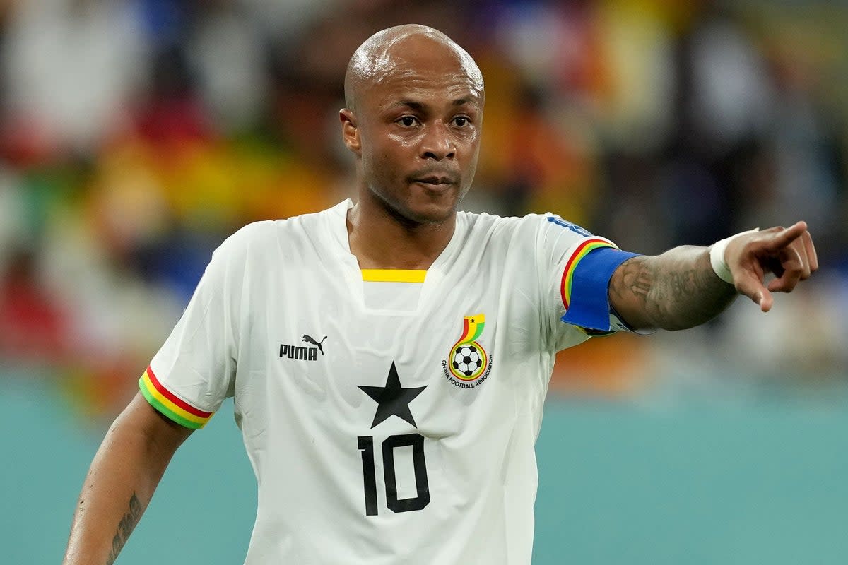 Ghana captain Andre Ayew has joined Forest until the end of the season (Martin Rickett/PA) (PA Wire)