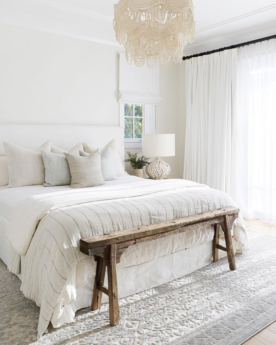 All-White Floor-to-Ceiling Drapes