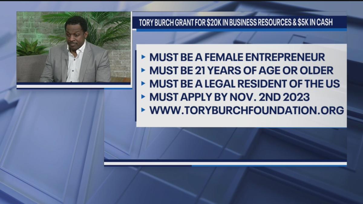 Tory Burch Grant for $20,000 in Business Resources and $5,000.00 in cash