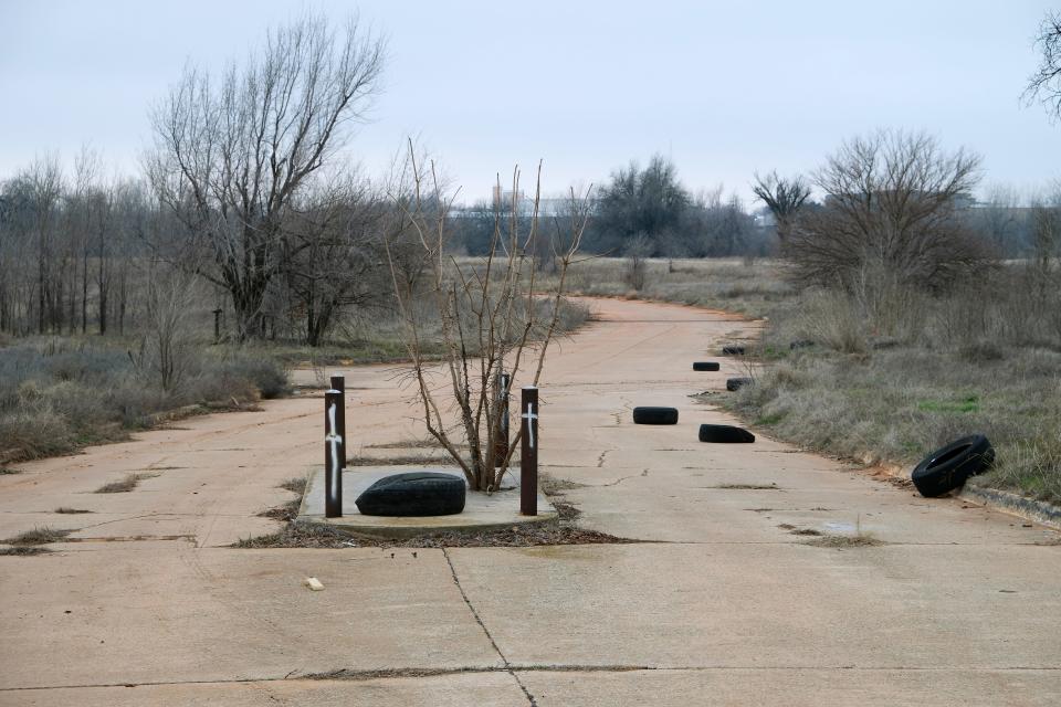 Land the county is considering as a jail site at 1901 E Grand is seen Jan. 31.