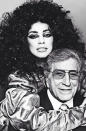 While she was performing jazz standards with Tony Bennett on their collaborative Cheek to Cheek album, Gaga channeled Cher with her permed hair.