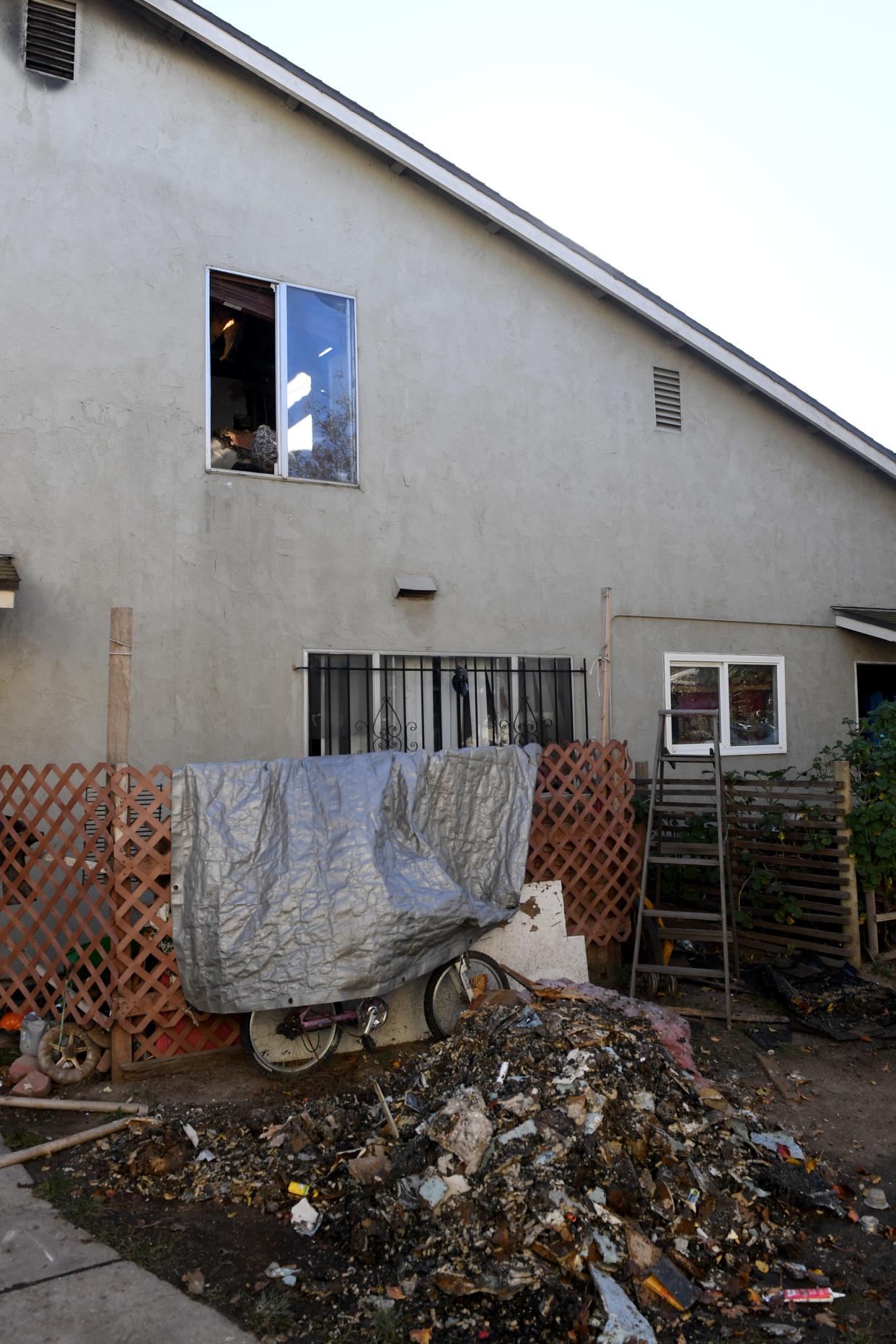 A fire that burned through a five-unit building in the 2400 block of of El Dorado Avenue in Oxnard displaced 22 residents on Dec. 7.