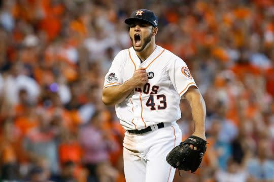 Lance McCullers struck out 10 in his last start, and he gets the A's on Saturday. (Getty Images)