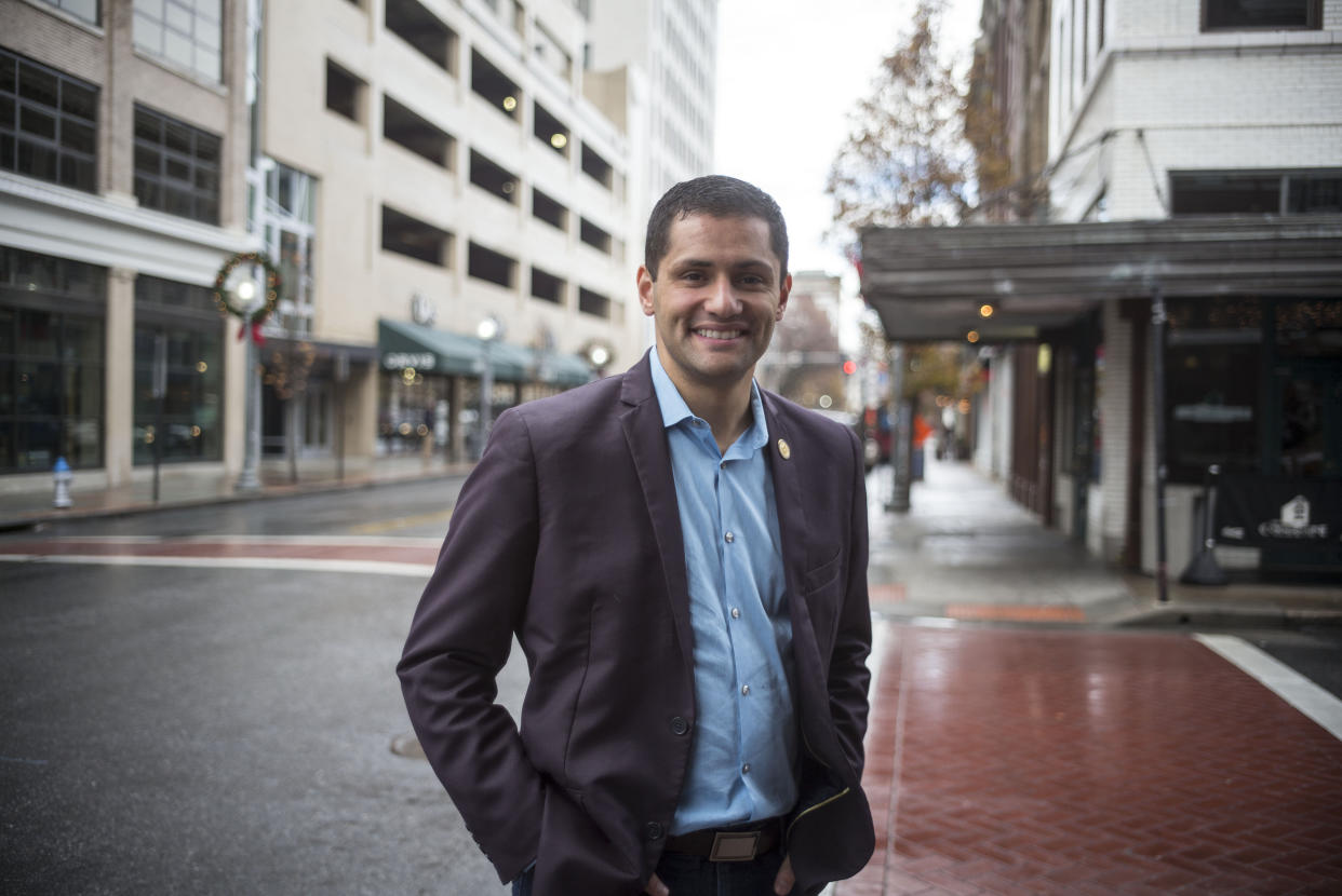 Del. Sam Rasoul (D) responded to a question asking him to reassure his non-Muslim constituents that he would represent them by emphasizing his opposition to corruption. (Photo: Jay Westcott/The Washington Post/Getty Images)