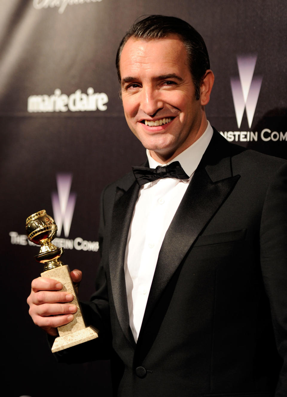 Jean Dujardin is nominated for his role in the silent film, "The Artist." (Photo by Frazer Harrison/Getty Images)