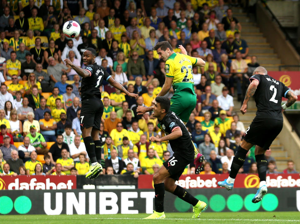 Kenny McLean heads Norwich in front (Getty images)