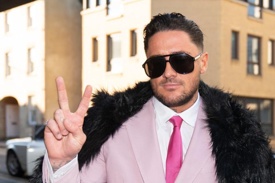 Reality TV star Stephen Bear  (PA)