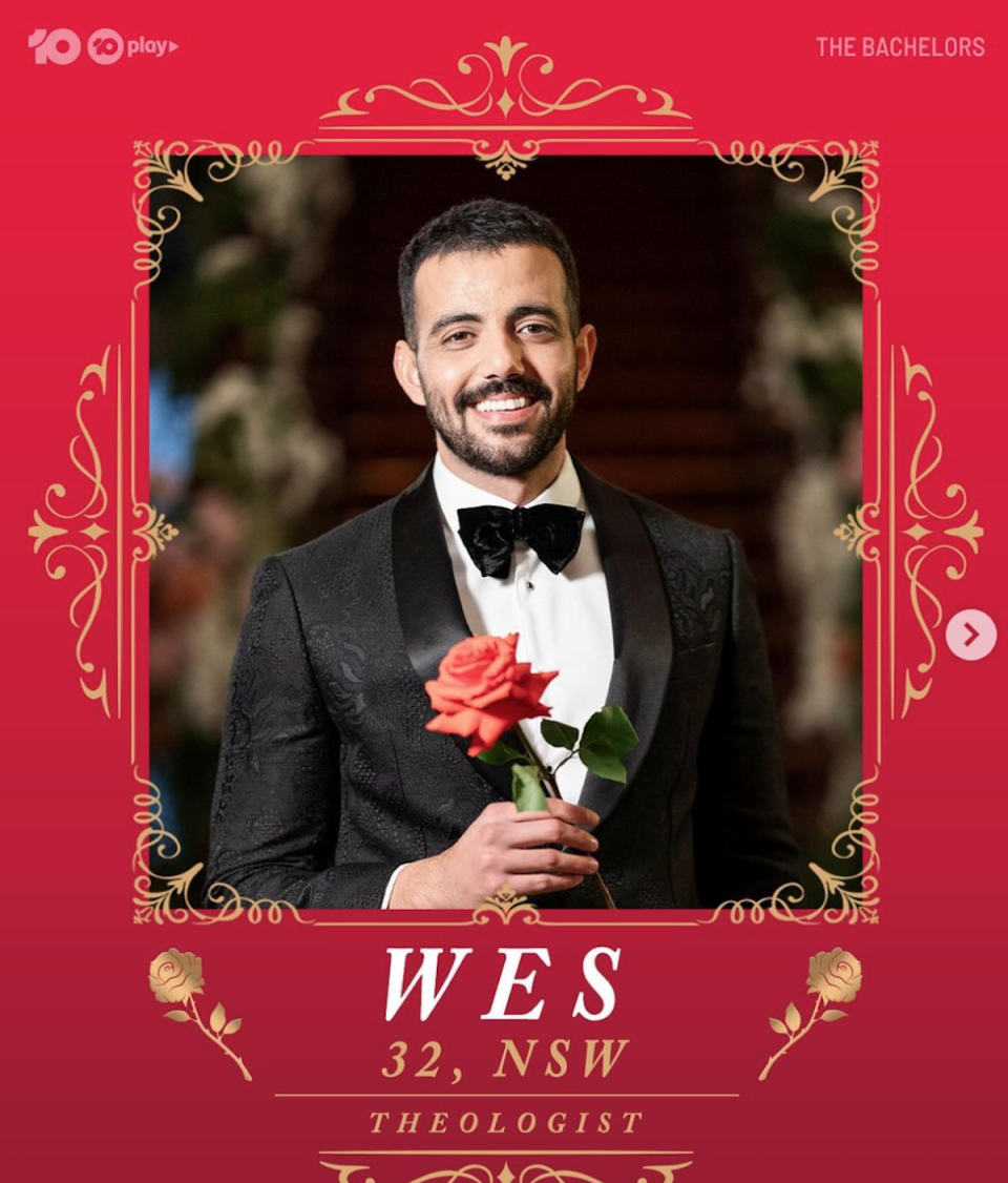 Wesley Senna Cortes is one of the three Bachelors for this season. Photo: Instagram.com/wesleysenna