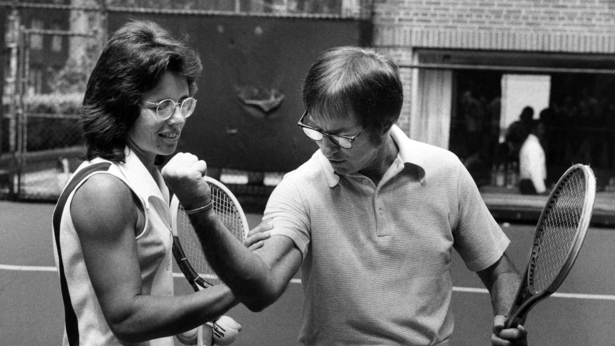  Billie Jean King and Bobby Riggs. 