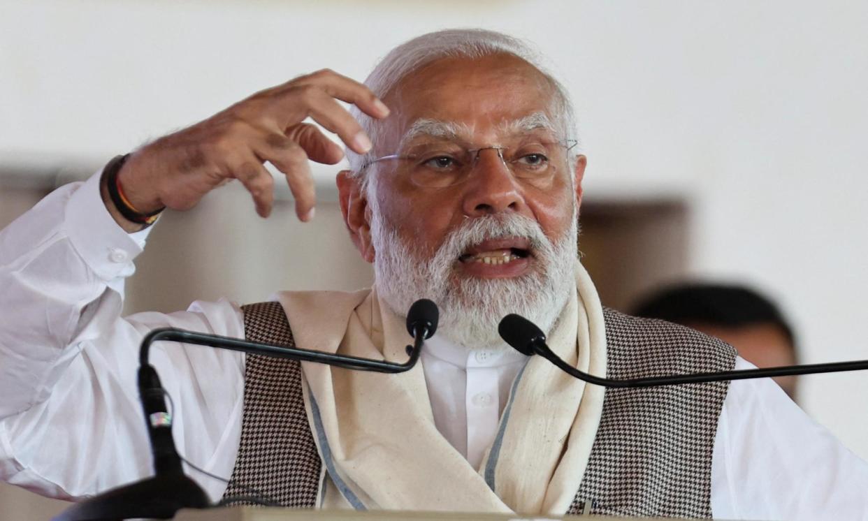 <span>India’s prime minister, Narendra Modi, faces a general election in April or May.</span><span>Photograph: Amit Dave/Reuters</span>