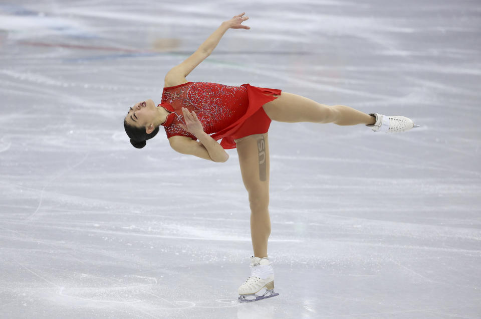 American figure skater Mirai Nagasu landed a historic triple axel on Monday at the 2018 PyeongChang Winter Olympics. (Getty)