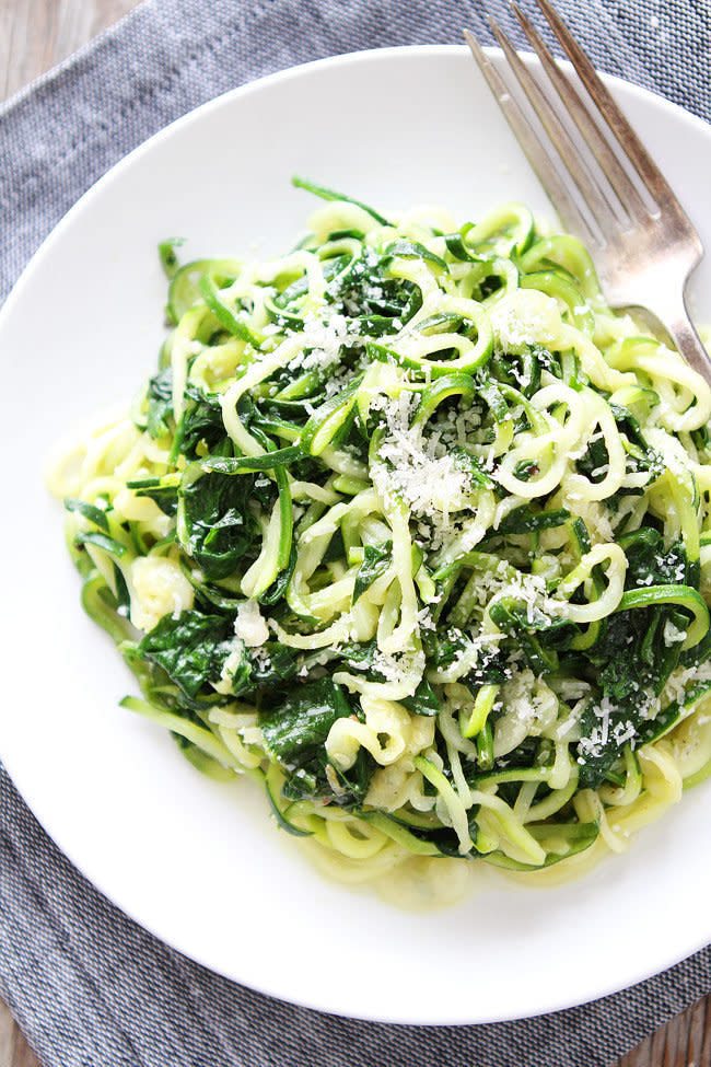 <strong>Get the <a href="http://www.twopeasandtheirpod.com/5-ingredient-spinach-parmesan-zucchini-noodles/" target="_blank">5-Ingredient Spinach Parmesan Zucchini Noodles recipe</a>&nbsp;from&nbsp;Two Peas and their Pod</strong>