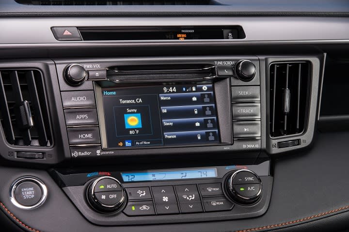 2017 Toyota RAV4 infotainment and climate control system photo