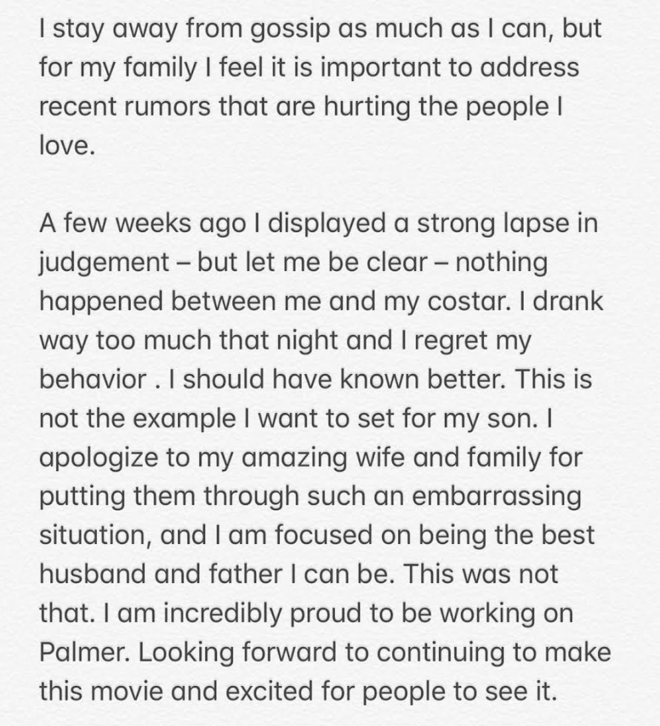 Justin Timberlake apology