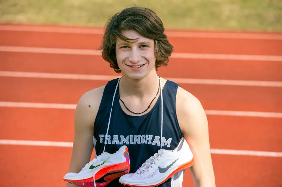 Framingham High School senior Sam Burgess is one of the top distance runners in the state.