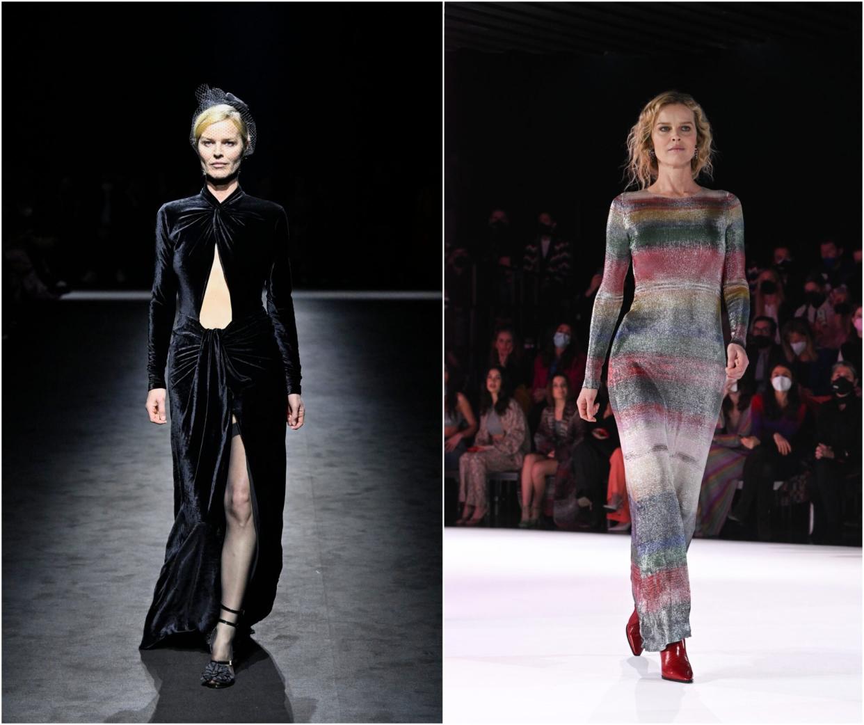 Eva Herzigova at Milan Fashion Week 2022.