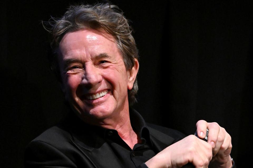 <p>Slaven Vlasic/Getty</p> Martin Short attends the Martin Short "Clifford" Q&A at Brooklyn Academy of Music on March 30, 2024