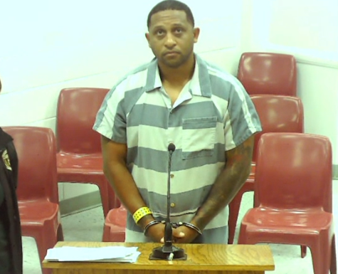 Josue Garriga, who resigned as a Jacksonville sheriff's officer following his arrest i Clay Countyon underage sex charges, faces a state judge during a March court appearance.