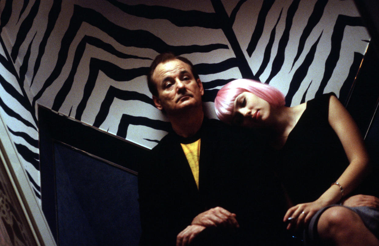 Murray and Johansson share an intense connection in Lost in Translation. (Focus Features/Courtesy Everett Collection)