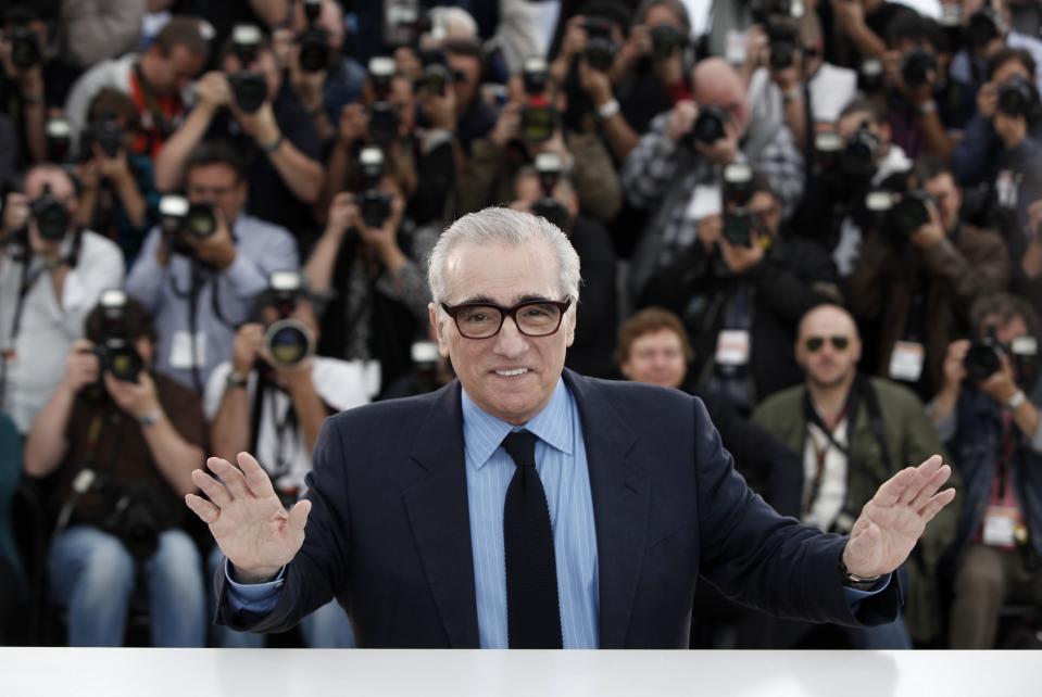 FILE- Martin Scorsese attends a photo call at the 62nd International film festival in Cannes, southern France, May 15, 2009. When Martin Scorsese premieres his latest film, "Killers of the Flower Moon," at the Cannes Film Festival on May 20th, it will return Scorsese to a festival where he remains a part of its fabled history. (AP Photo/Matt Sayles, File)