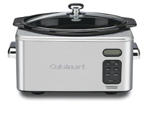 4) Stainless Steel 6.5-Quart Programmable Slow Cooker