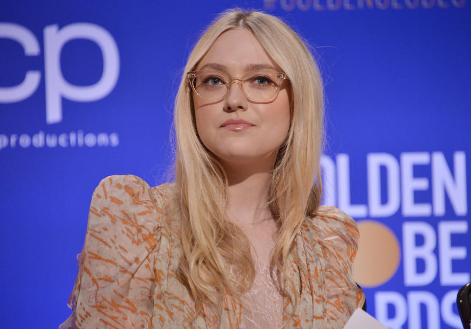 Dakota Fanning at the 77th Annual Golden Globe Awards Nominations Announcement held at the Beverly Hilton in Beverly Hills, CA on Monday, ?December 9, 2019. (Photo By Sthanlee B. Mirador/Sipa USA)