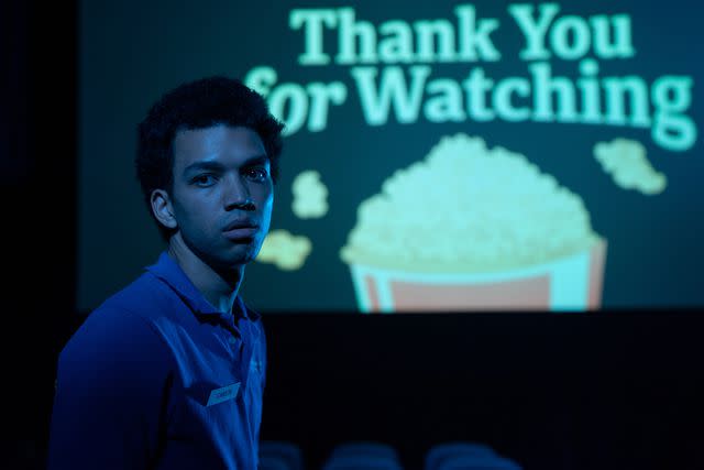 <p>By Spencer Pazer/Courtesy of A24</p> Justice Smith in 'I Saw the TV Glow'