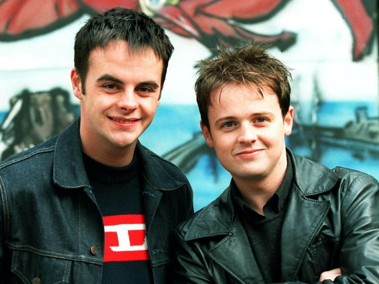 Ant and Dec at the 10th anniversary of Byker Grove in 1998 (Rex Features)