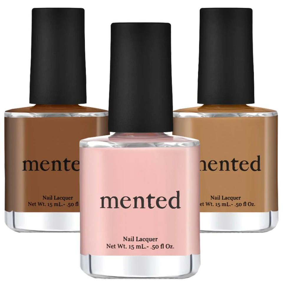 <p><a href="https://www.mentedcosmetics.com/products/nude-nail-lacquer" rel="nofollow noopener" target="_blank" data-ylk="slk:Shop Now;elm:context_link;itc:0;sec:content-canvas" class="link ">Shop Now</a></p><p>Nude Nail Collection</p><p>mentedcosmetics.com</p><p>$15.00</p>