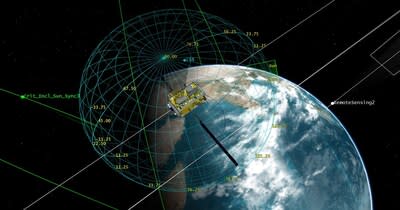 STK modeling the attitude sphere for a remote sensing spacecraft