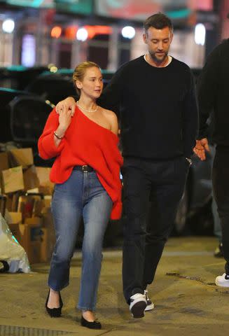 <p>TheImageDirect.com</p> Jennifer Lawrence strolls through New York City with husband Cooke Maroney