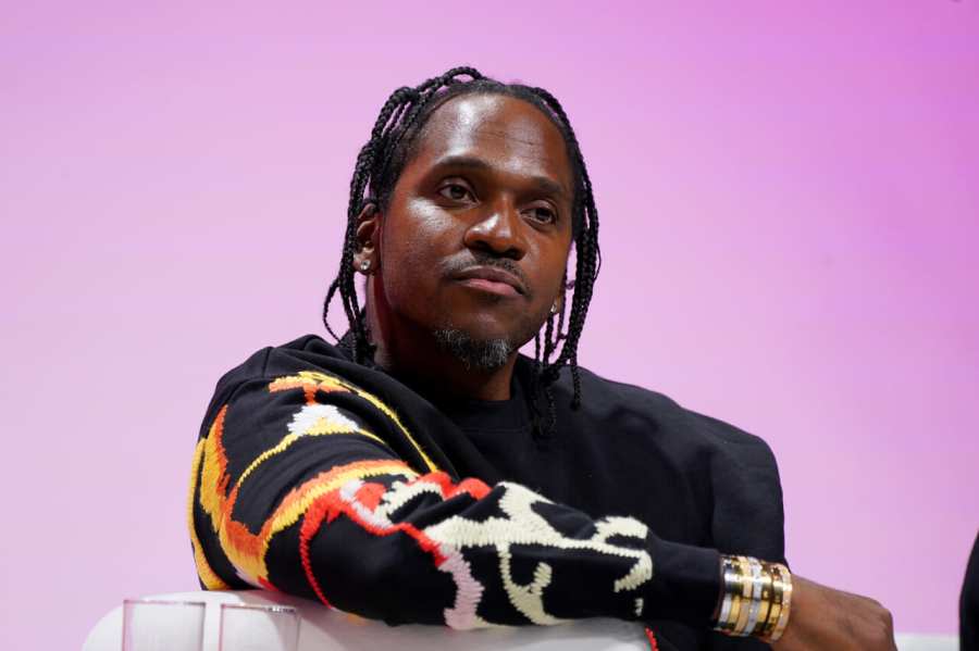 Musician/Entrepreneur Pusha T speaks onstage on Oct. 28, 2021, at Norfolk State University in Norfolk, Virginia. (Photo by Leigh Vogel/Getty Images for Pharrell Williams )