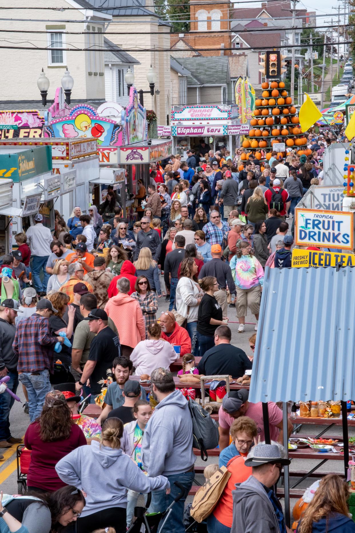 Thousands fill Barnesville during the annual Pumpkin Festival. The event returns this week contests, the giant pumpkin weigh-in and live music.